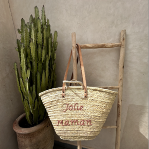 Panier en osier  "jolie maman"