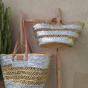 Panier osier argent matchi / matchi