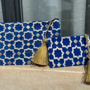 pochette marocaine bleu Majorelle