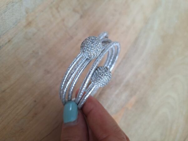 Bracelet tissé tourbillon marron – Image 9