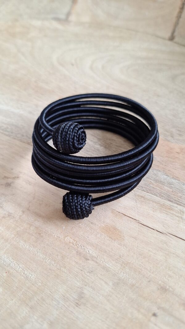 Bracelet tissé tourbillon marron – Image 12